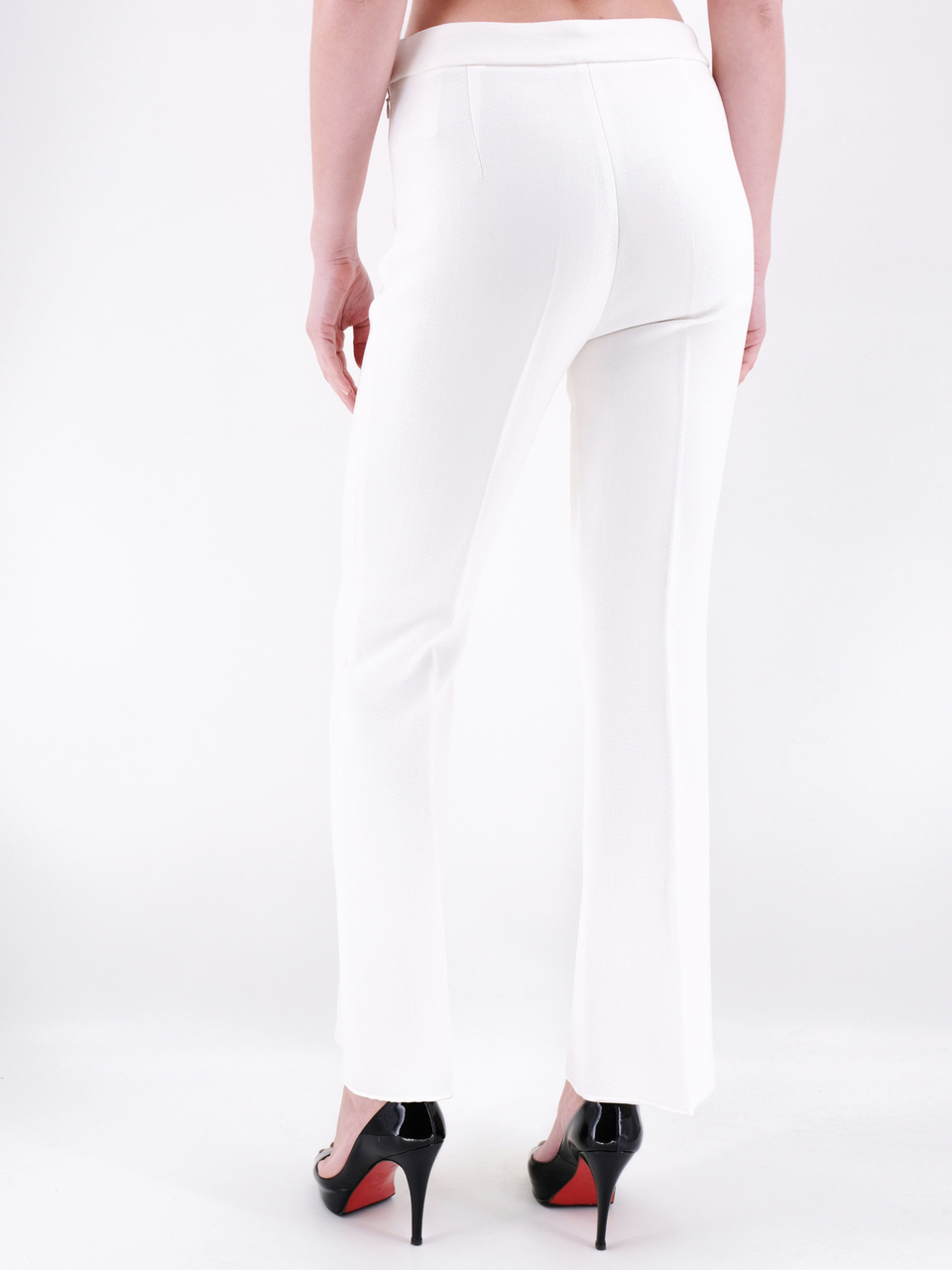GIAMBATTISTA VALLI Белые брюки широкие, фото 3