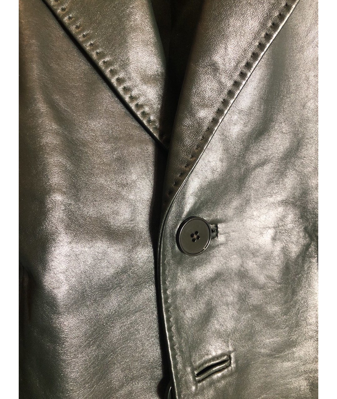 RALPH LAUREN COLLECTION Зеленый кожаный жакет/пиджак, фото 3