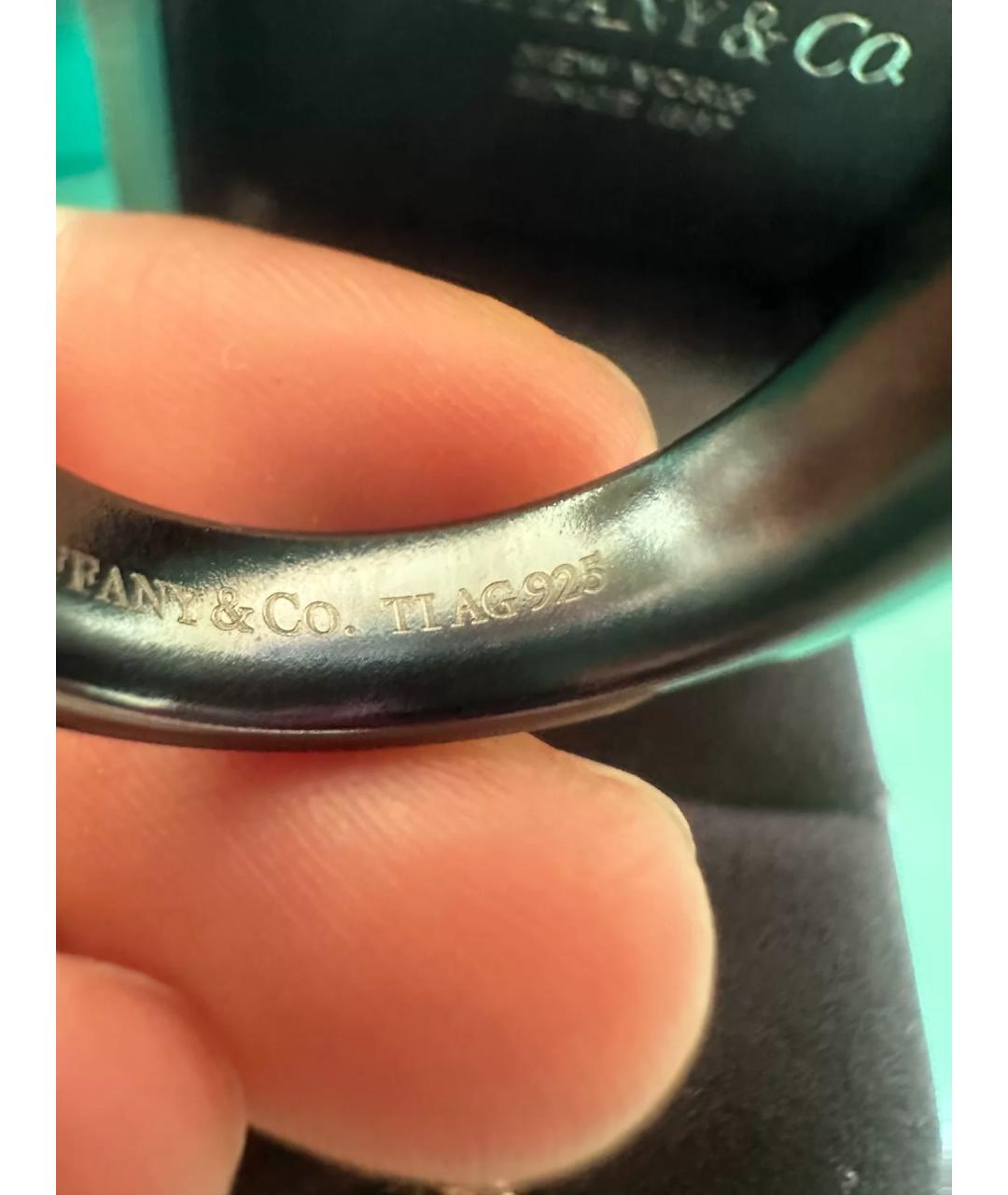 TIFFANY&CO Черное серебряное кольцо, фото 3
