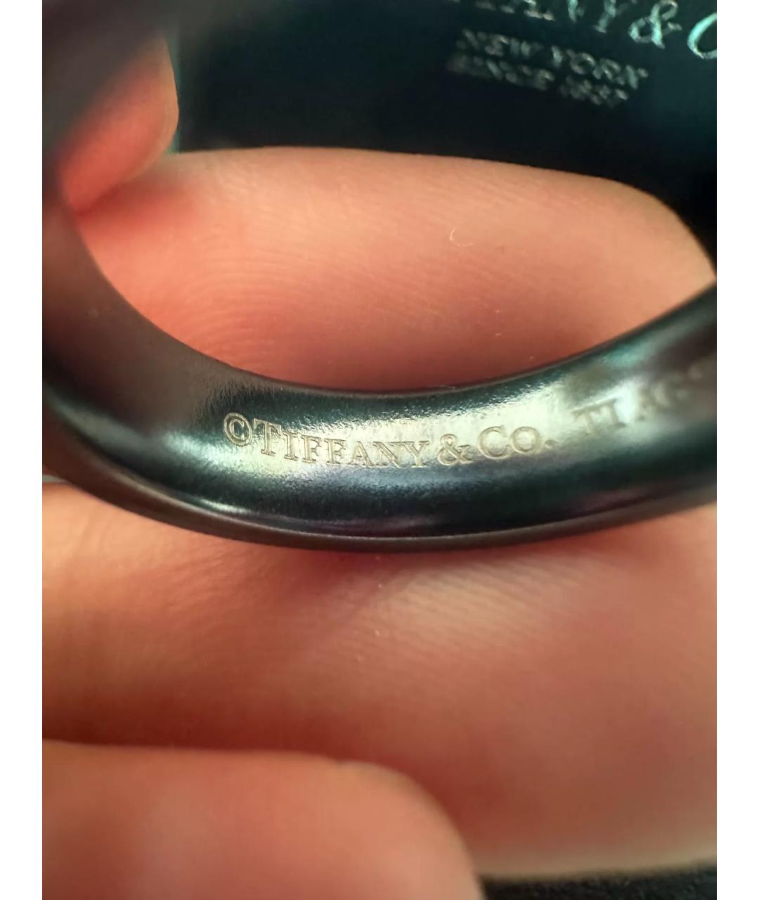 TIFFANY&CO Черное серебряное кольцо, фото 4