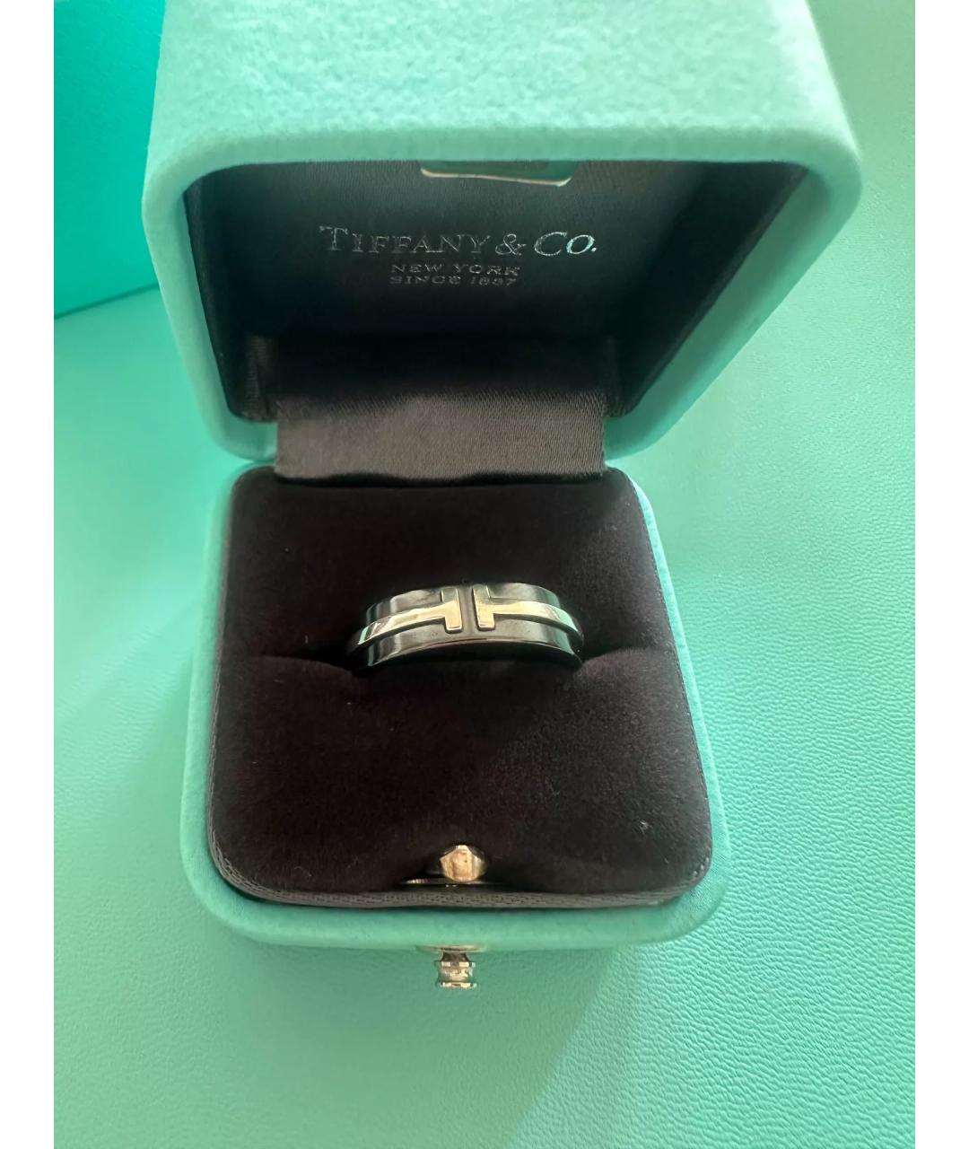 TIFFANY&CO Черное серебряное кольцо, фото 2