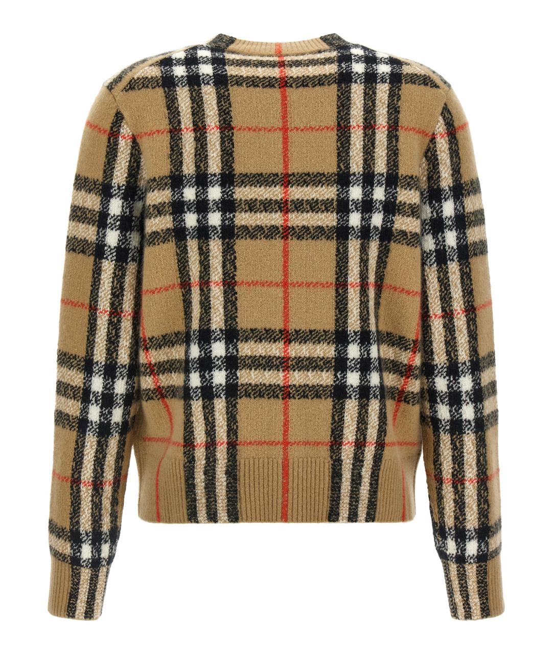 BURBERRY Бежевый кашемировый кардиган, фото 2