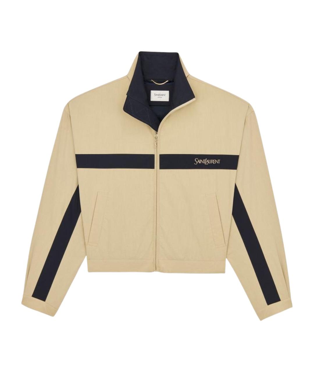 SAINT LAURENT Бежевая куртка, фото 2