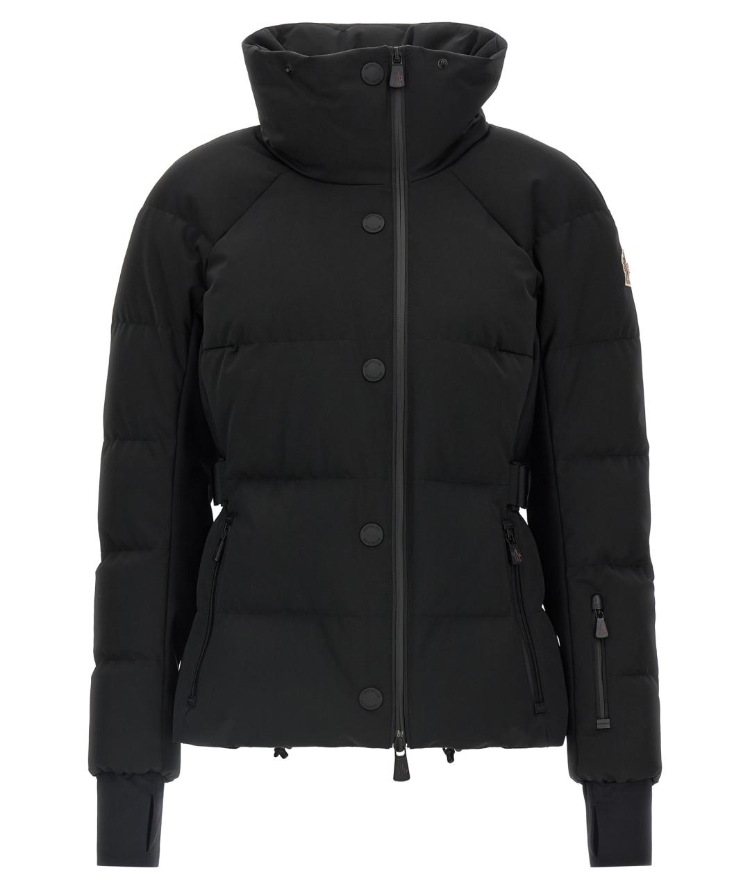 MONCLER GRENOBLE Черный полиэстеровый пуховик, фото 2
