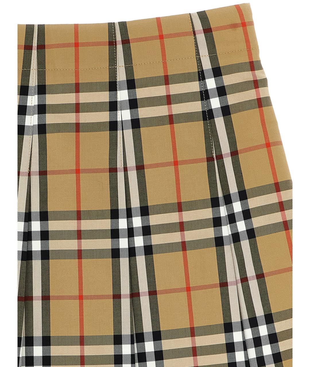BURBERRY Бежевая хлопковая юбка, фото 3