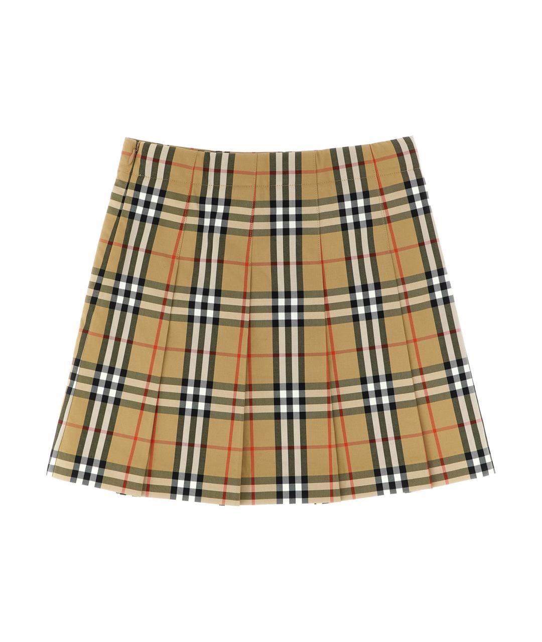 BURBERRY Бежевая хлопковая юбка, фото 2