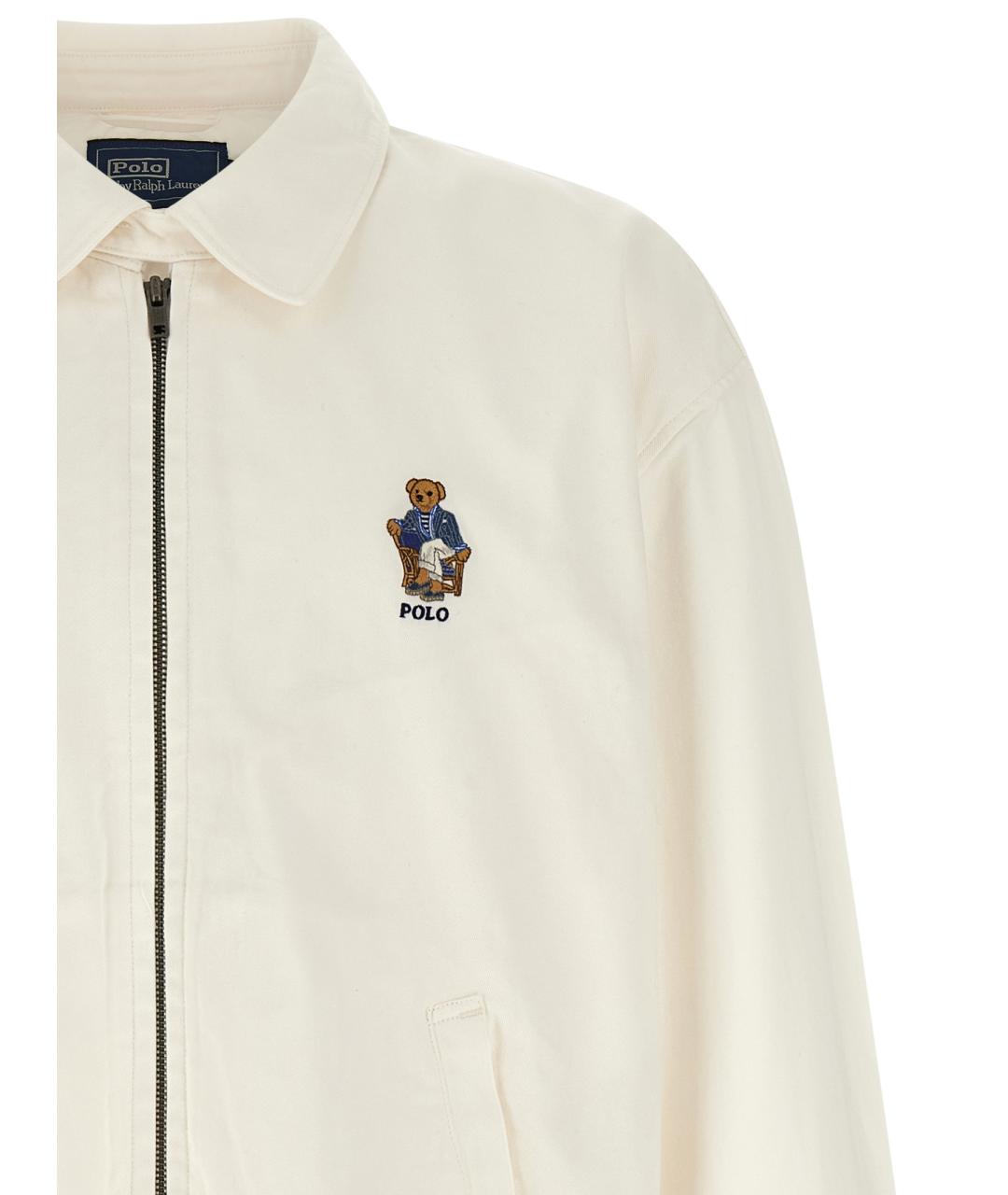 POLO RALPH LAUREN Белая хлопковая куртка, фото 3