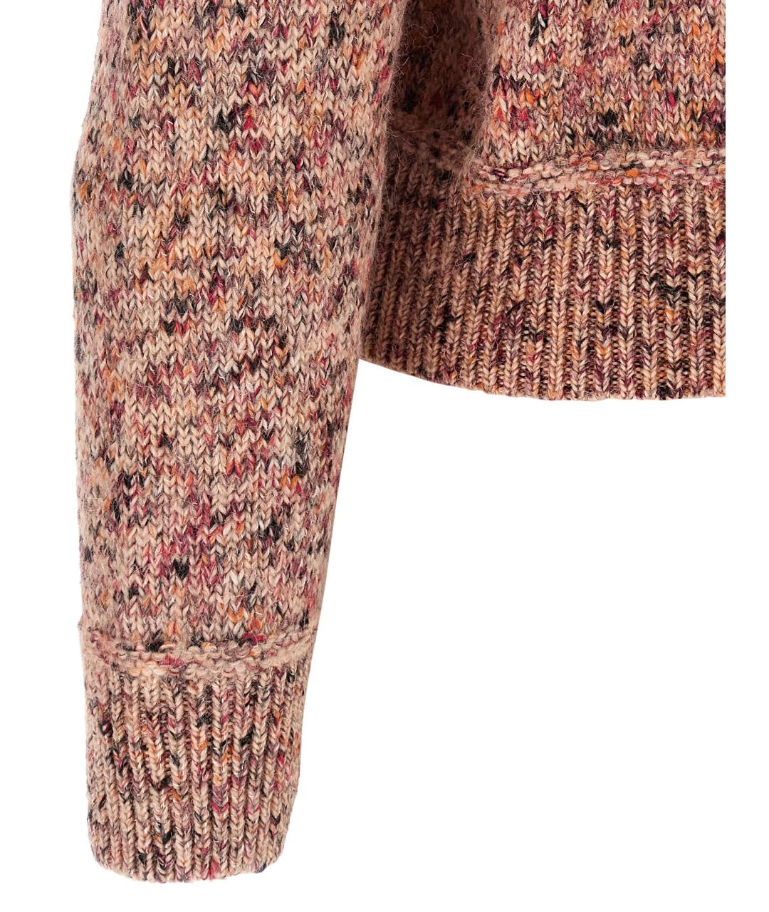 ISABEL MARANT ETOILE Розовый шерстяной кардиган, фото 4