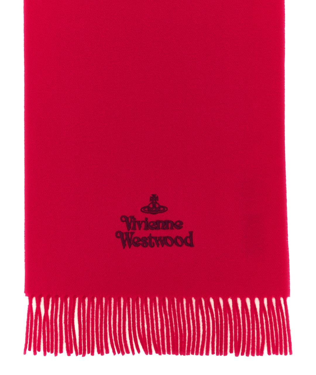 VIVIENNE WESTWOOD Красный шерстяной шарф, фото 2