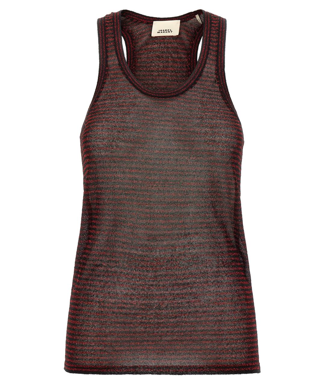 ISABEL MARANT Бордовая майка, фото 1
