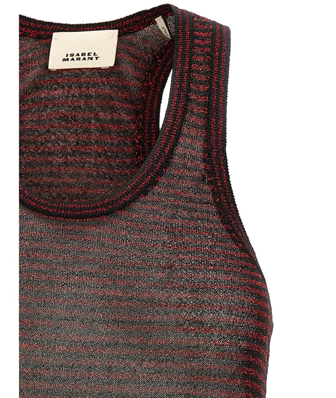 ISABEL MARANT Бордовая майка, фото 3