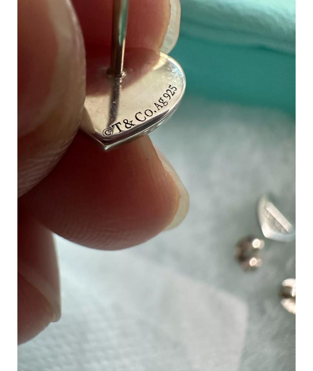 TIFFANY&CO Серебряные серебряные серьги, фото 4