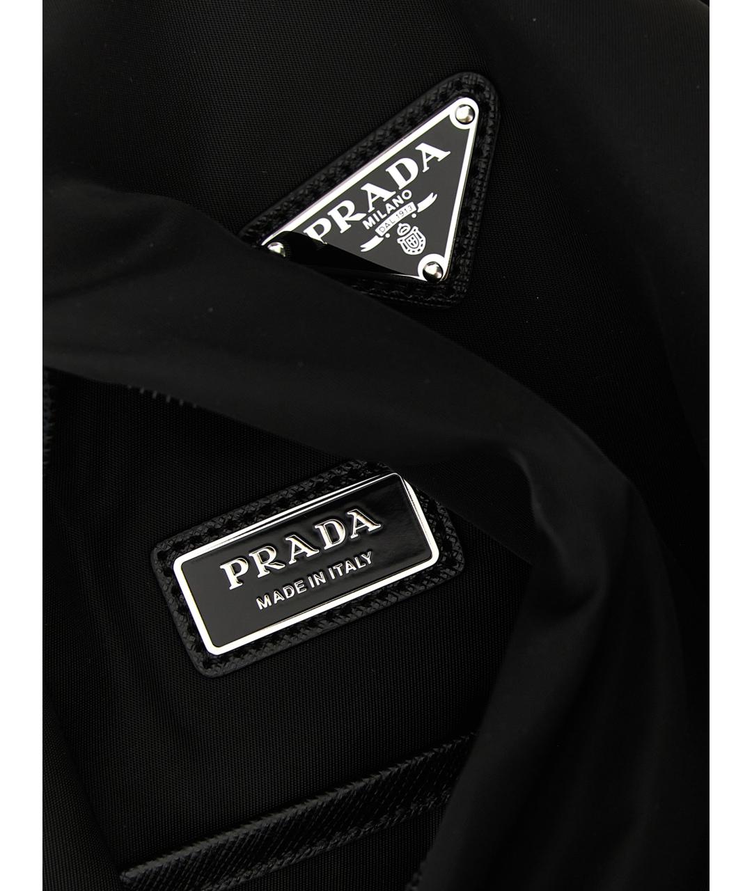 PRADA Черный синтетический рюкзак, фото 4