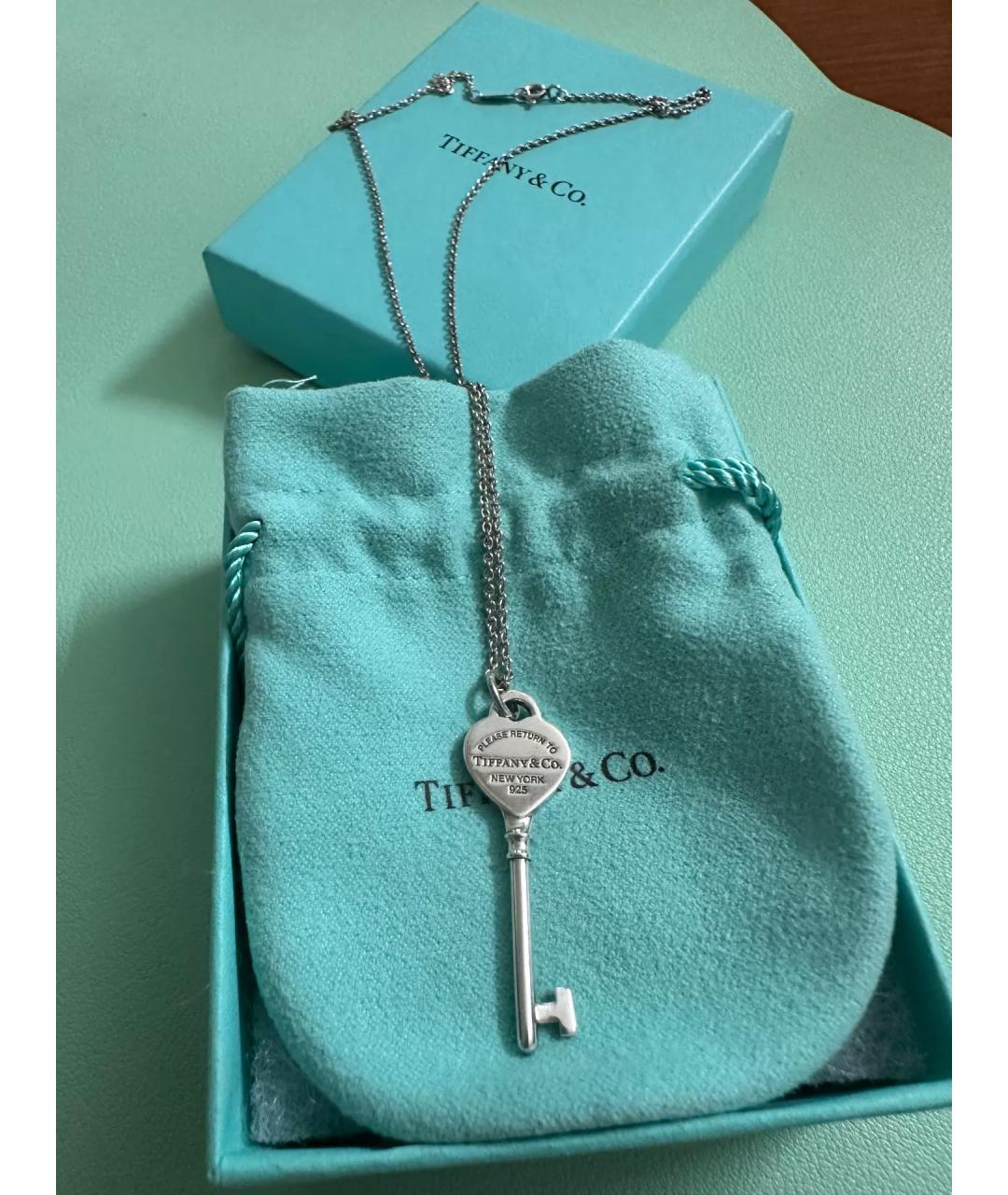 TIFFANY&CO Серебряное серебряное колье, фото 10