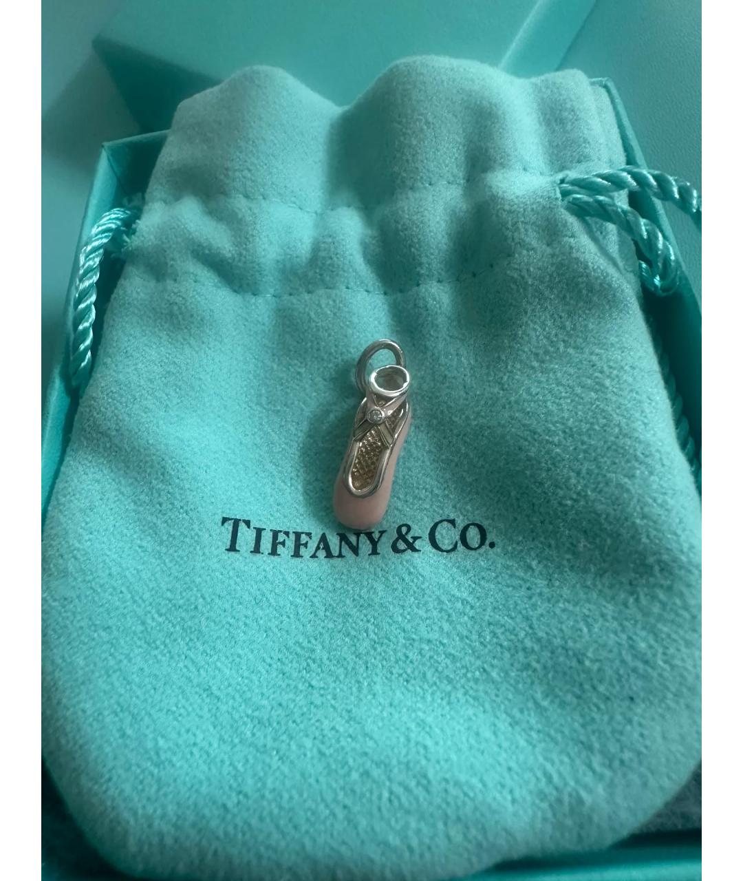 TIFFANY&CO Розовая серебряная подвеска, фото 8