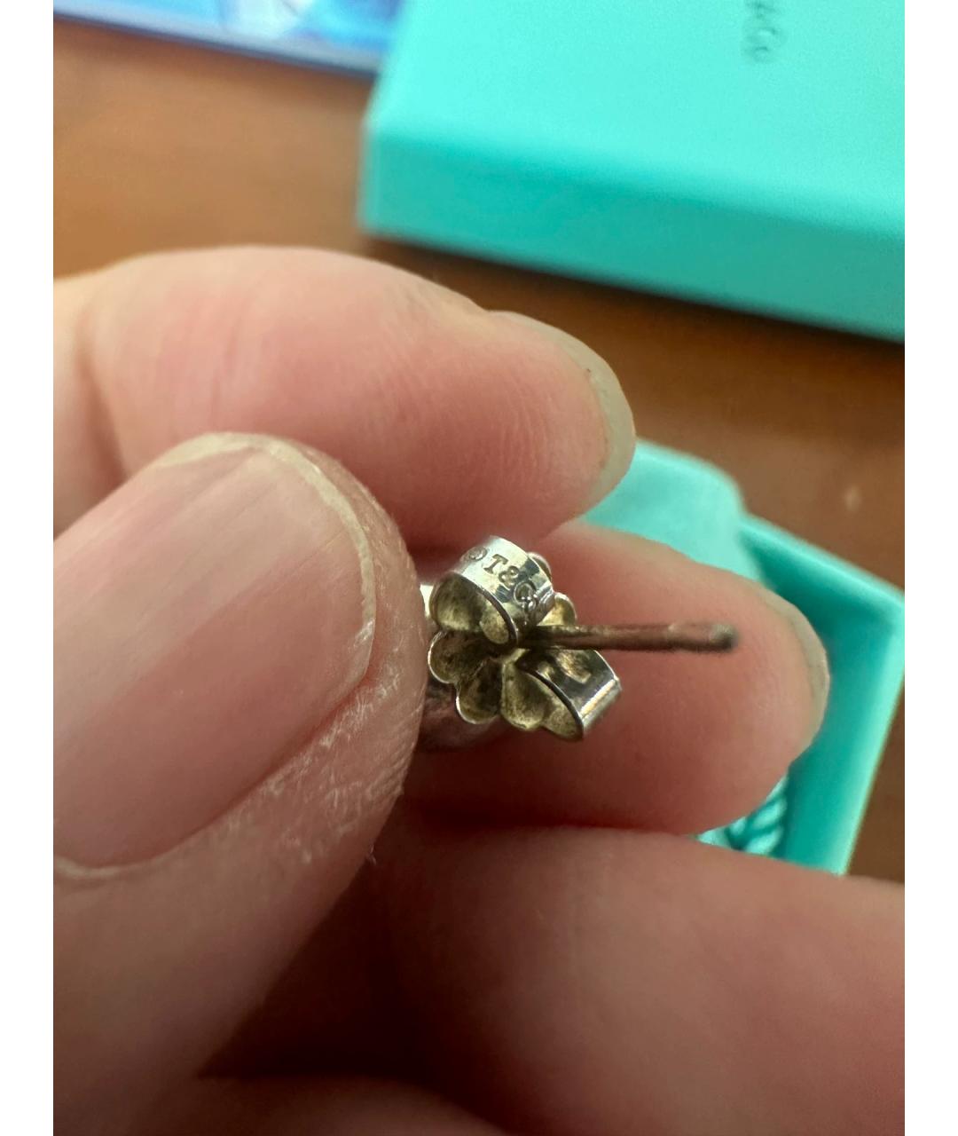 TIFFANY&CO Серебряные серебряные серьги, фото 6