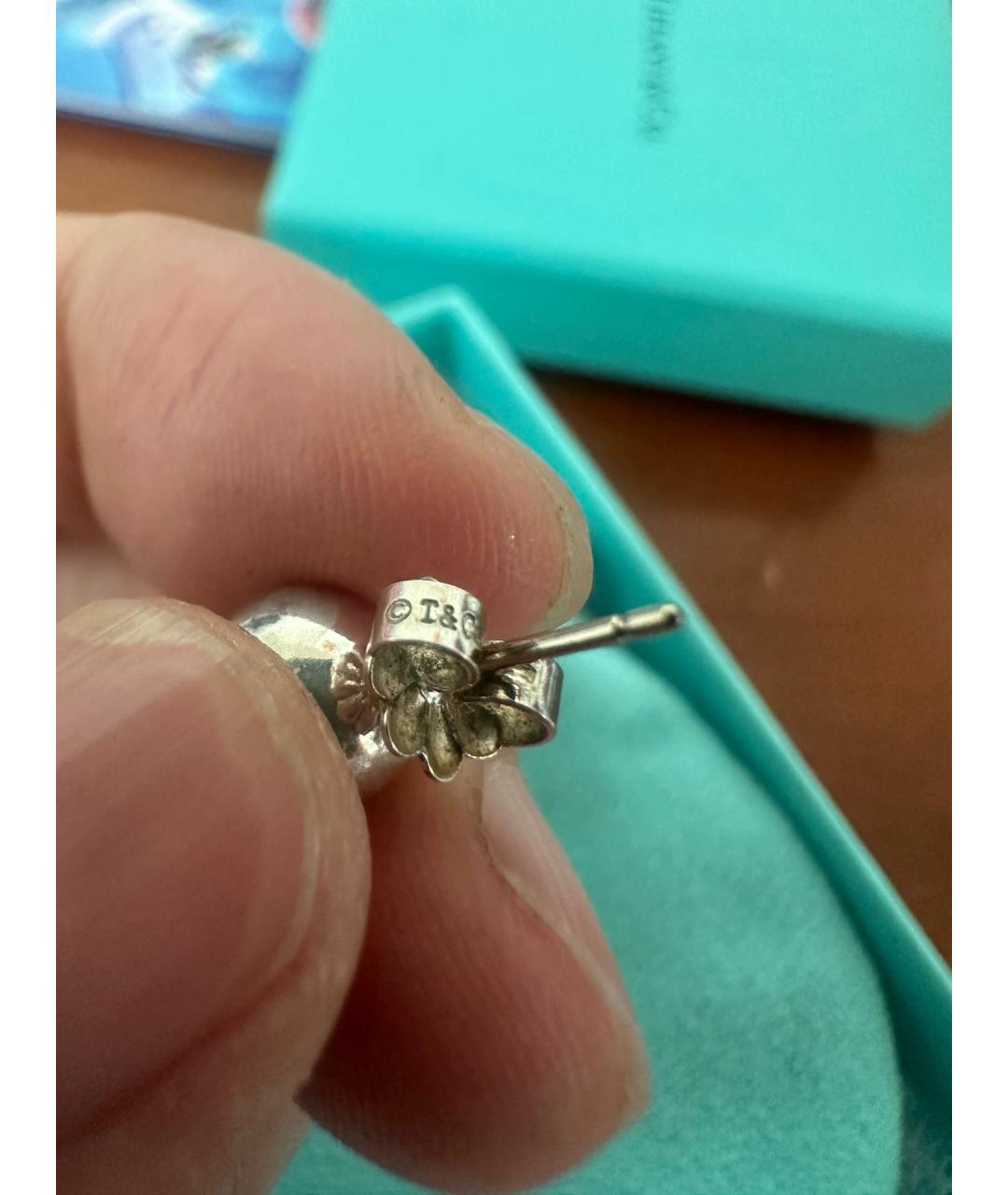 TIFFANY&CO Серебряные серебряные серьги, фото 3