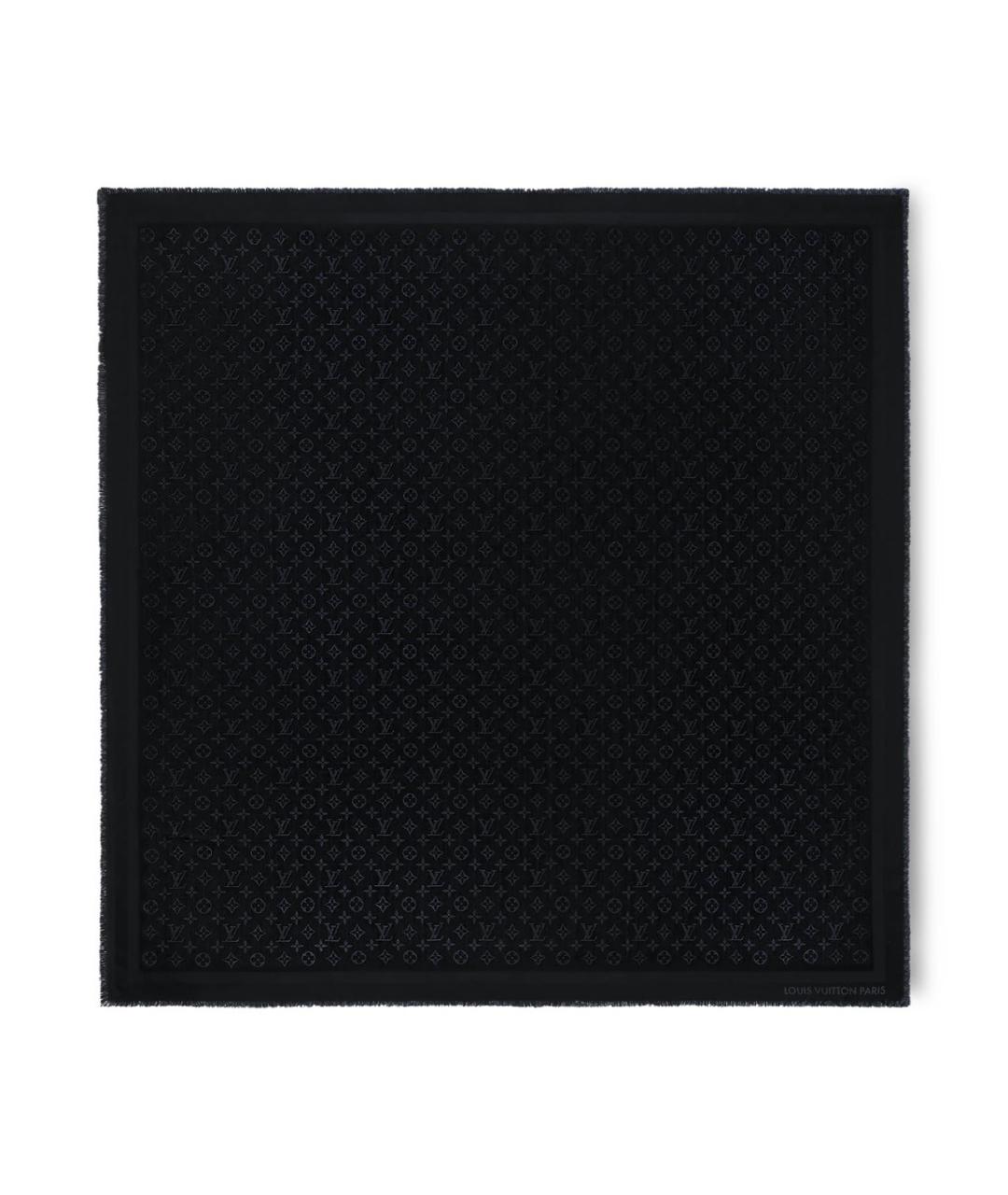 LOUIS VUITTON Черный платок, фото 3