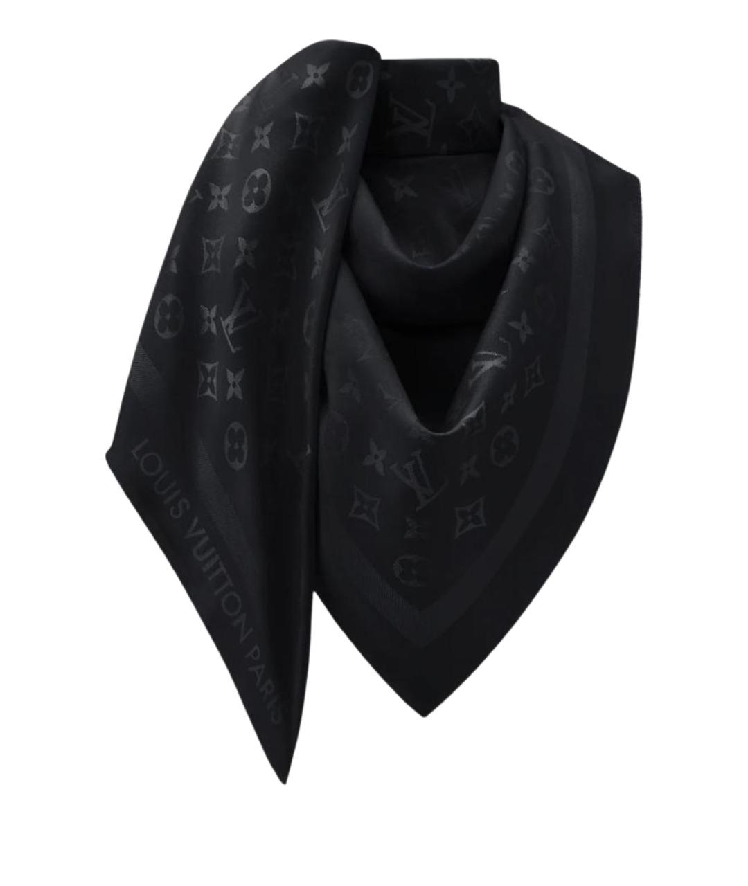 LOUIS VUITTON Черный платок, фото 1