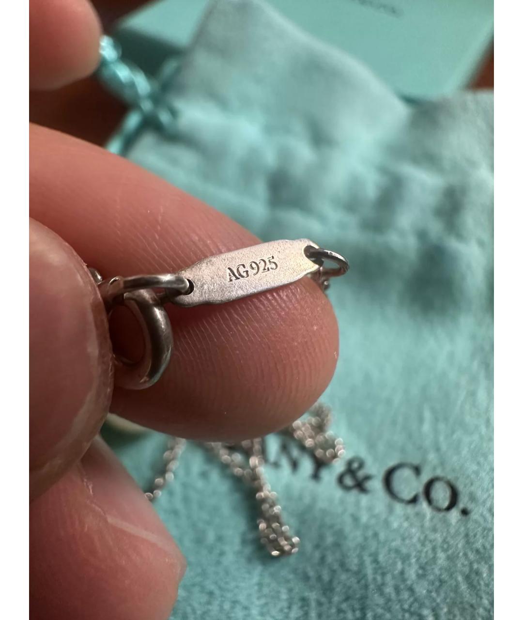 TIFFANY&CO Белое серебряное колье, фото 3