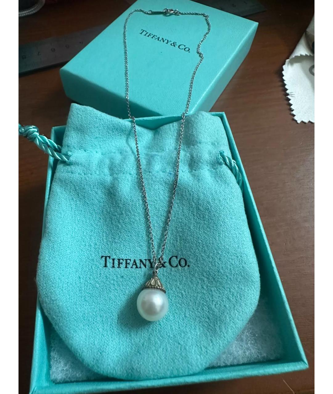 TIFFANY&CO Белое серебряное колье, фото 7