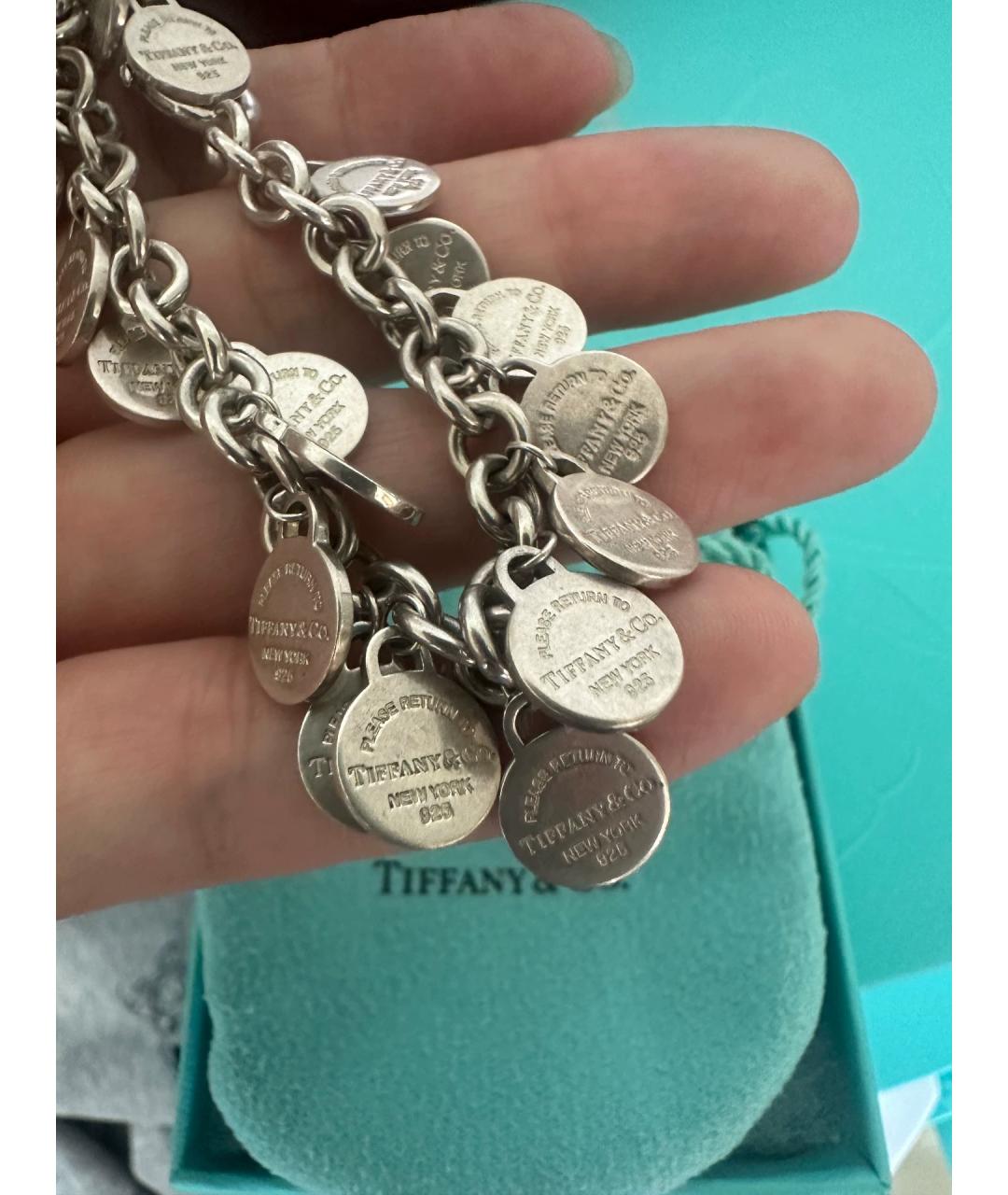 TIFFANY&CO Серебряный серебряный браслет, фото 4