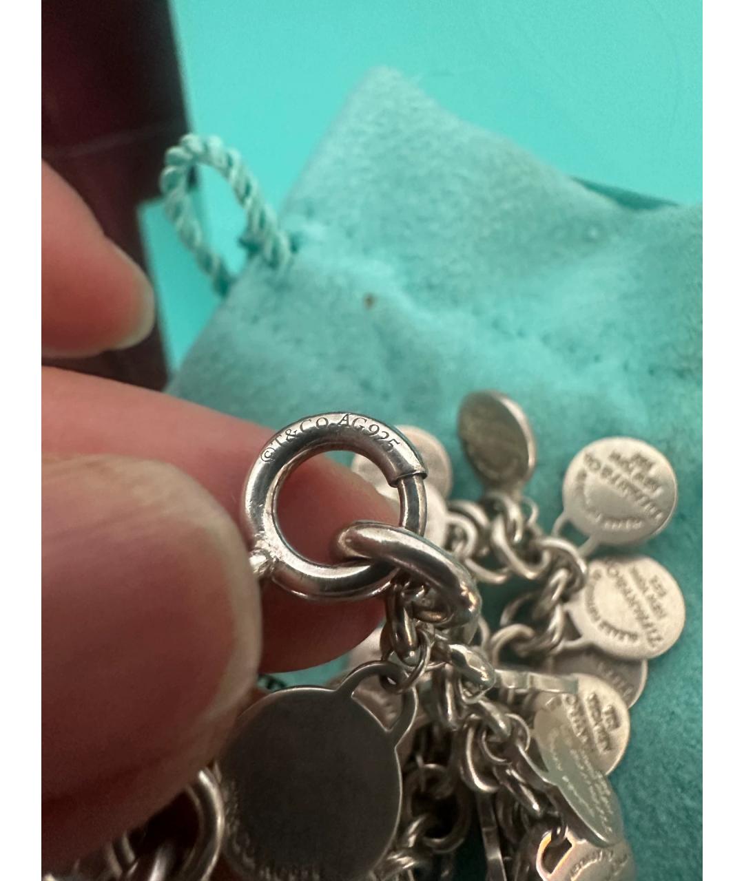 TIFFANY&CO Серебряный серебряный браслет, фото 5