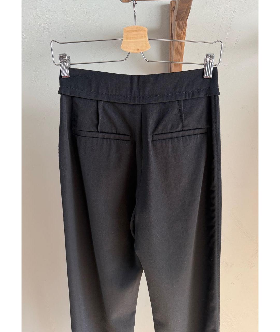JACQUEMUS Черные шерстяные прямые брюки, фото 5