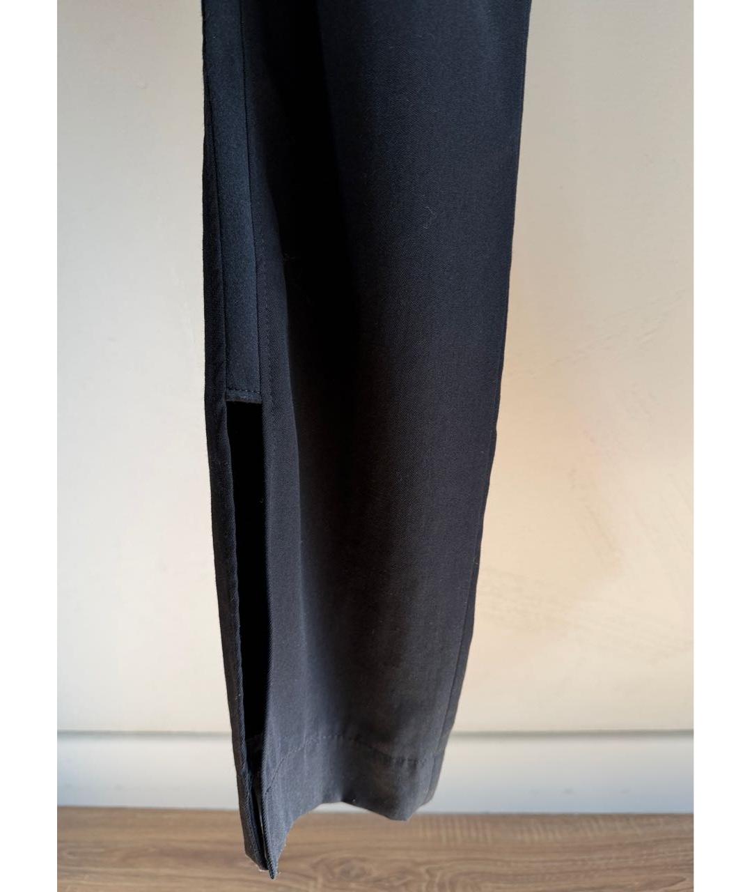 JACQUEMUS Черные шерстяные прямые брюки, фото 8