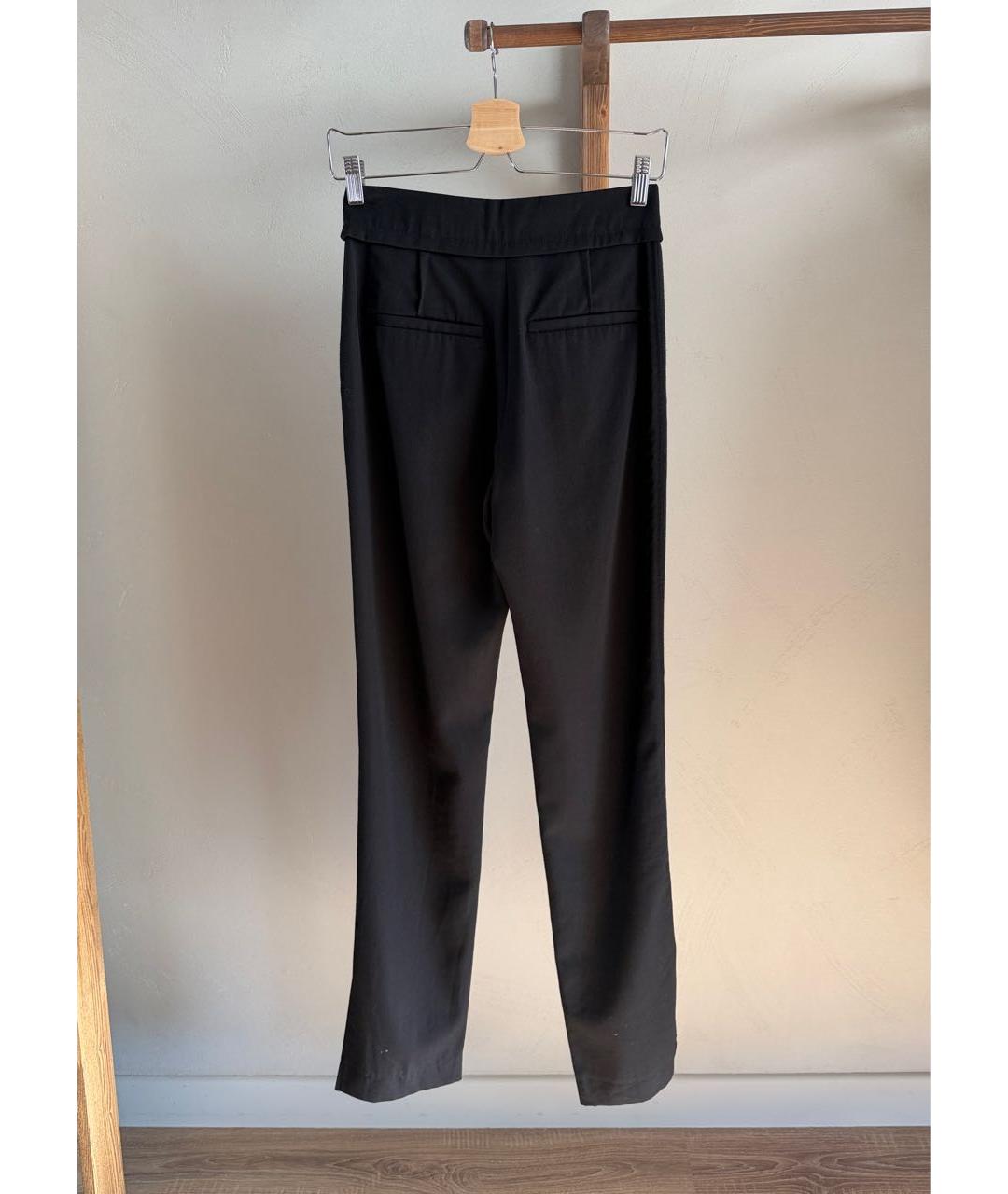 JACQUEMUS Черные шерстяные прямые брюки, фото 2