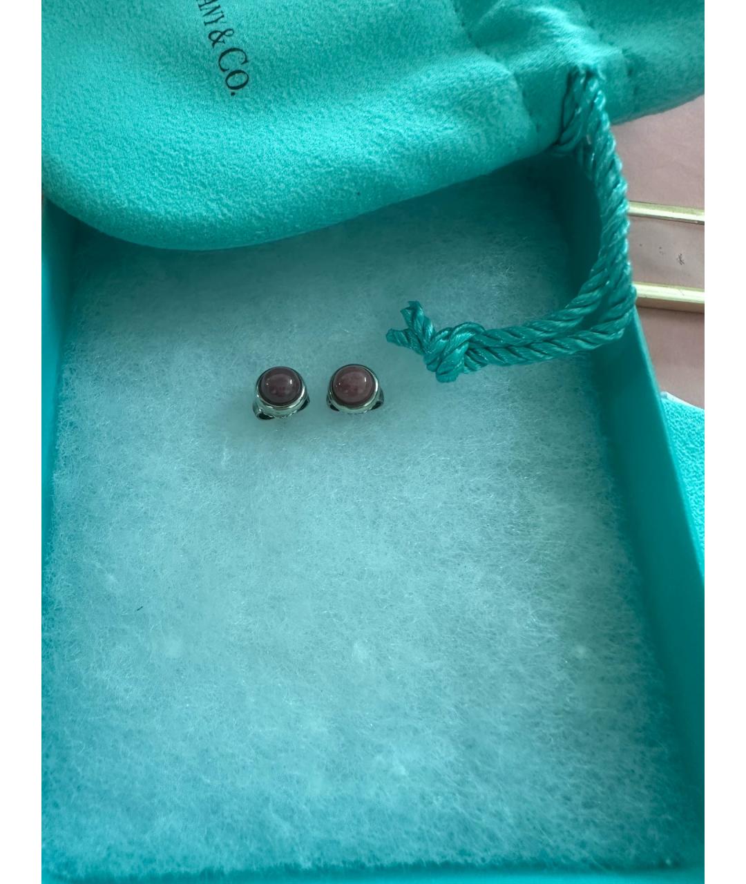TIFFANY&CO Красные серебряные серьги, фото 2
