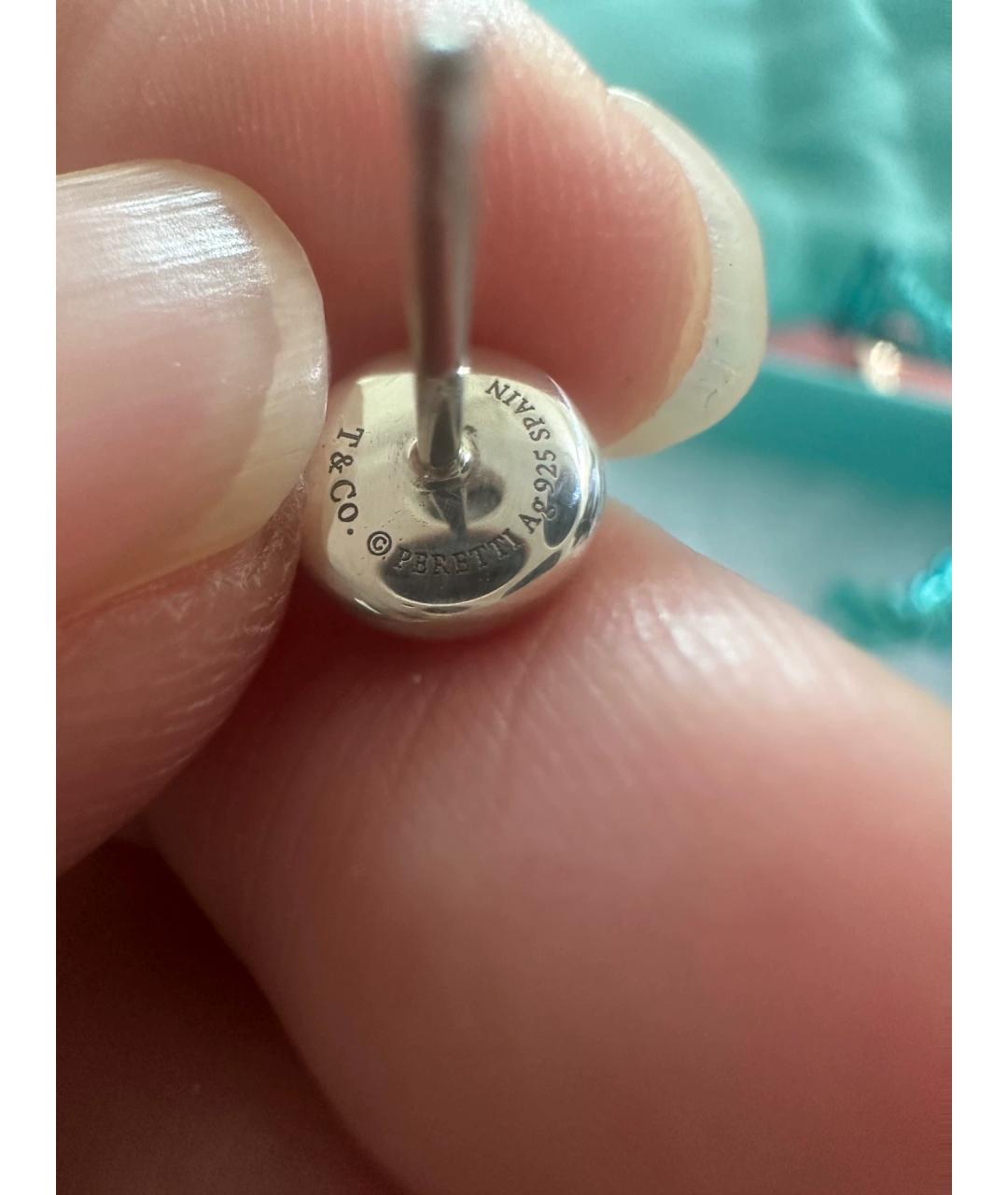 TIFFANY&CO Красные серебряные серьги, фото 4