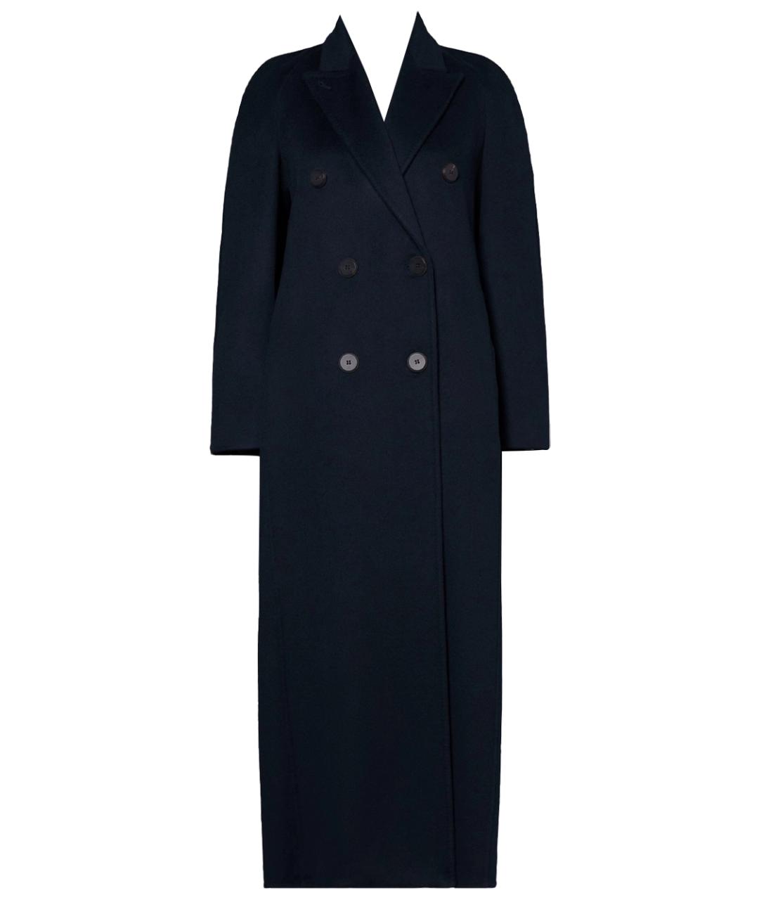 MAX MARA Темно-синее кашемировое пальто, фото 1