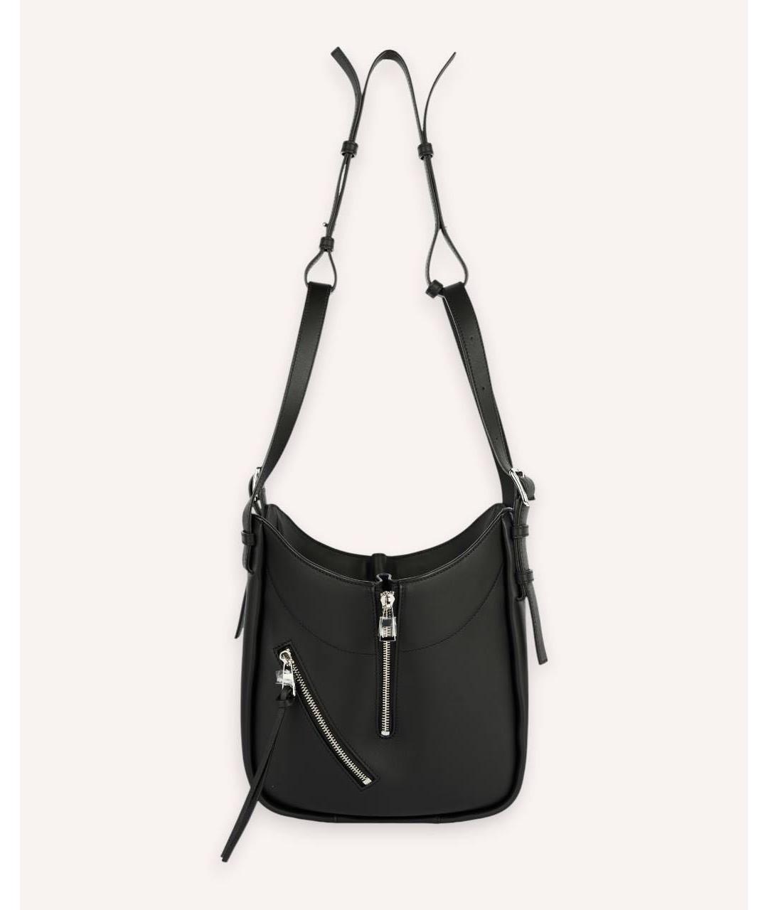 LOEWE Черная кожаная сумка тоут, фото 7