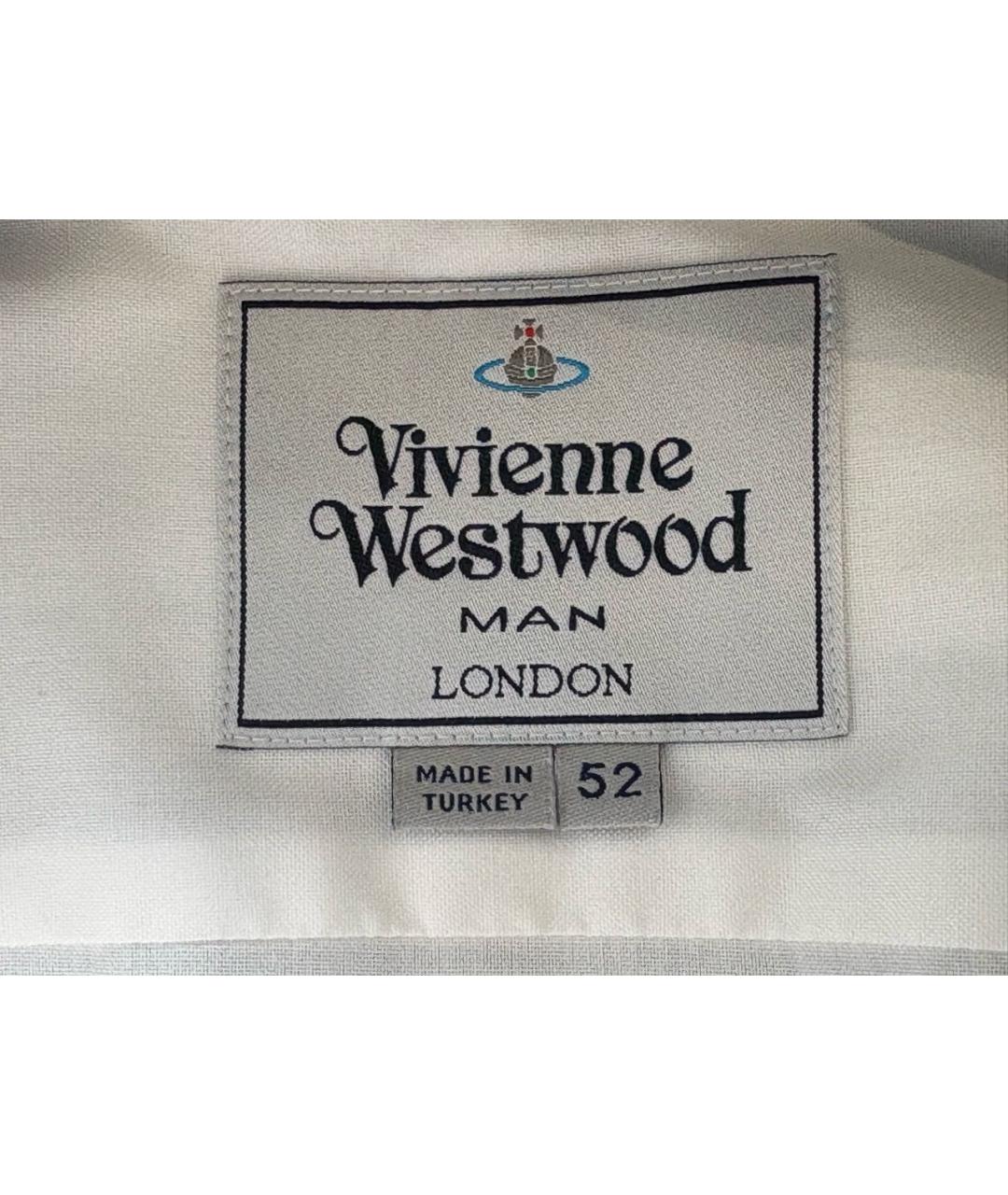 VIVIENNE WESTWOOD Белая хлопковая кэжуал рубашка, фото 3