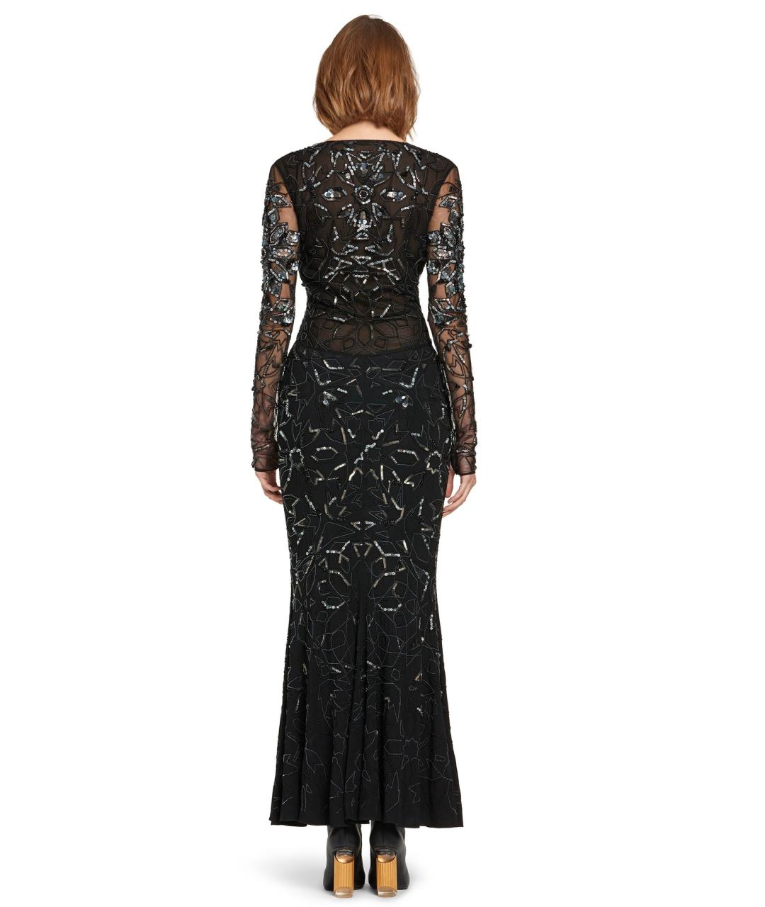 ROBERTO CAVALLI Черное вискозное коктейльное платье, фото 4