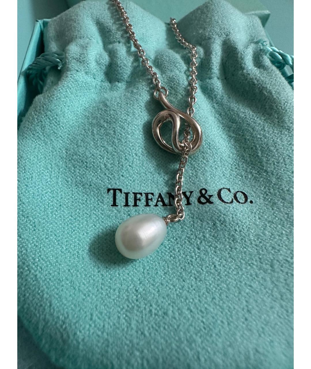 TIFFANY&CO Белое серебряное колье, фото 2