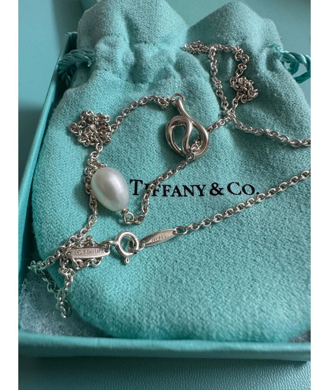 TIFFANY&CO Белое серебряное колье, фото 4