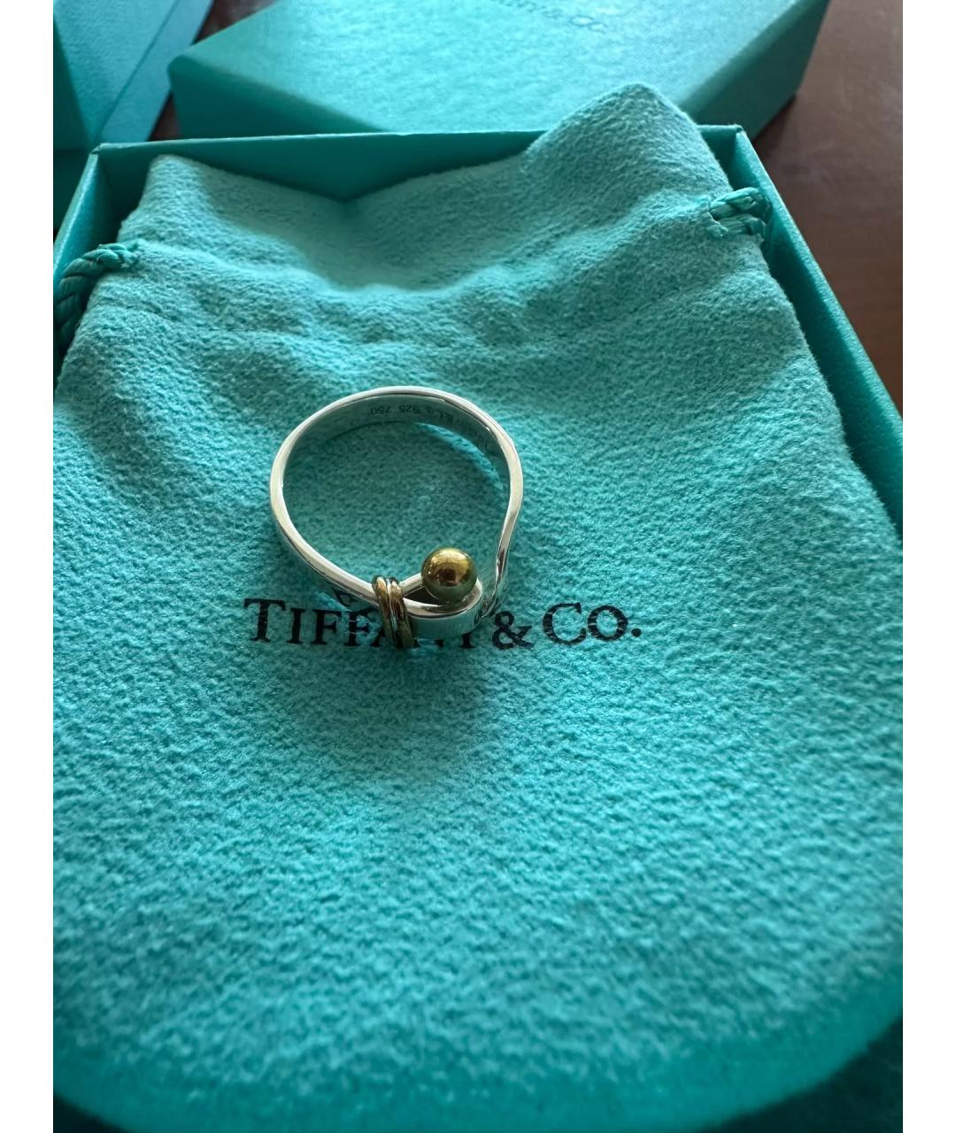 TIFFANY&CO Золотое серебряное кольцо, фото 6