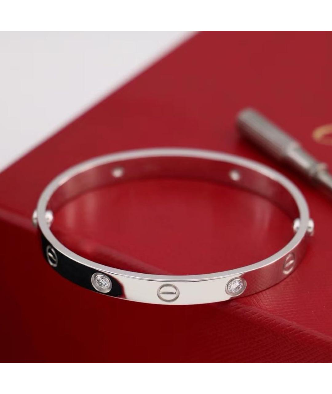 CARTIER Серебряный браслет из белого золота, фото 2