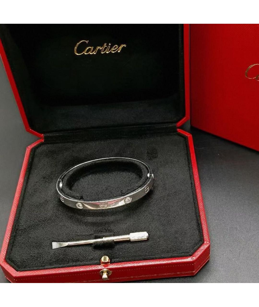 CARTIER Серебряный браслет из белого золота, фото 3