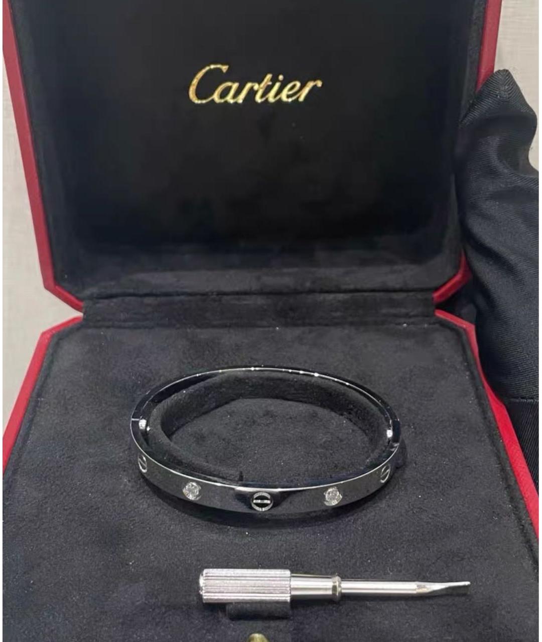 CARTIER Серебряный браслет из белого золота, фото 4