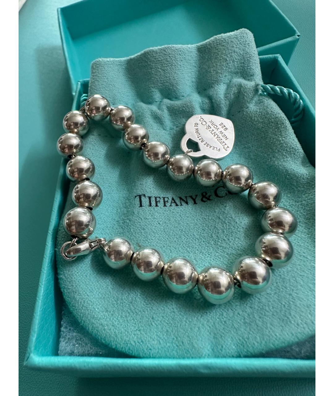 TIFFANY&CO Серебряный серебряный браслет, фото 4