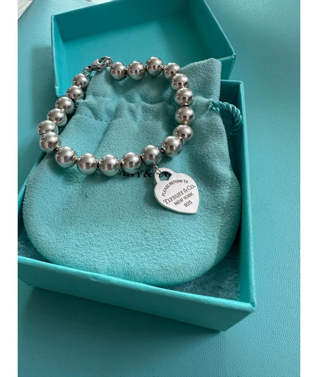 TIFFANY&CO Серебряный серебряный браслет, фото 8
