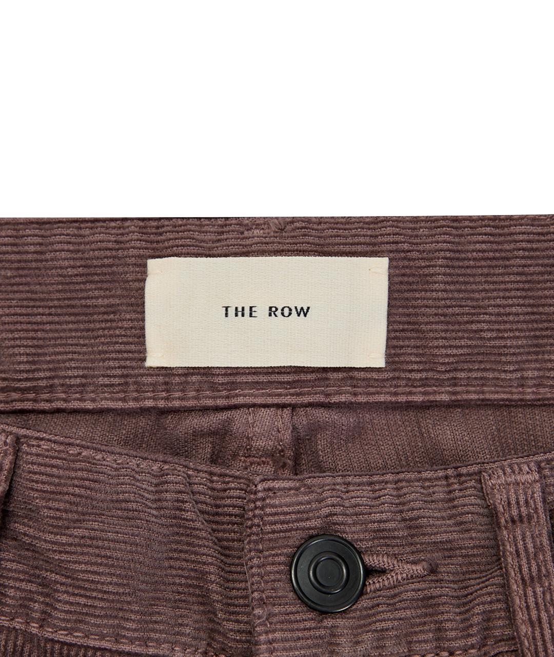 THE ROW Коричневые хлопковые прямые брюки, фото 6