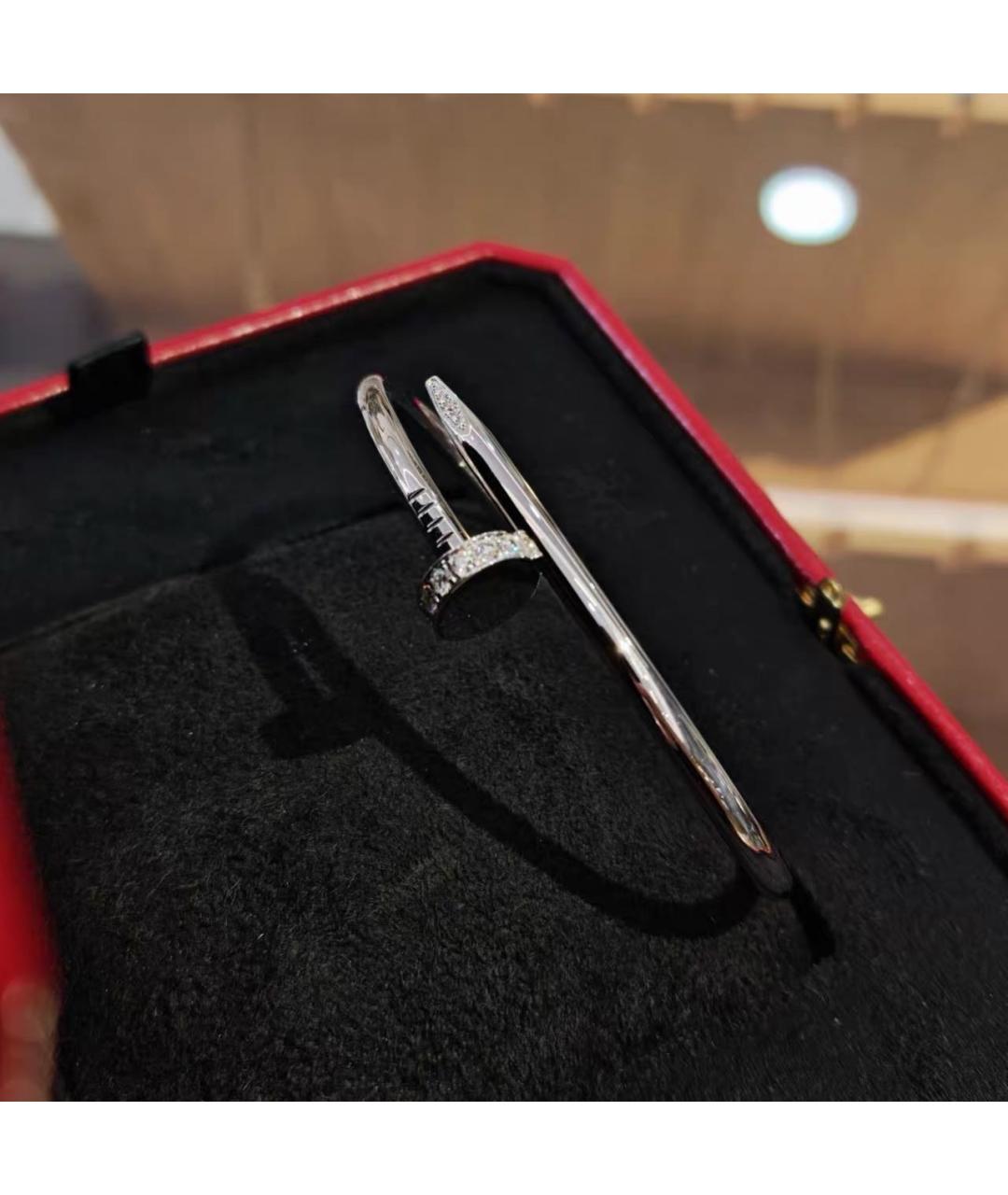 CARTIER Серебряный браслет из белого золота, фото 5