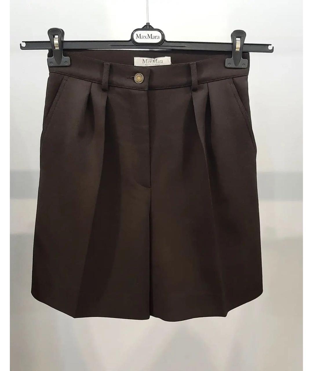 MAX MARA Коричневые шорты, фото 3