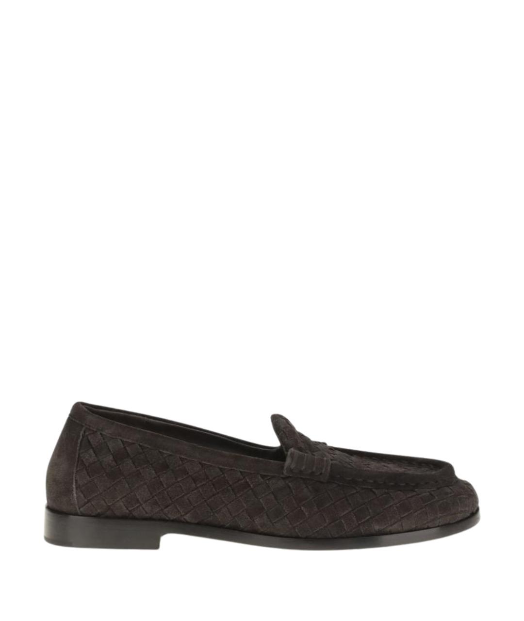 BOTTEGA VENETA Коричневые замшевые лоферы, фото 1