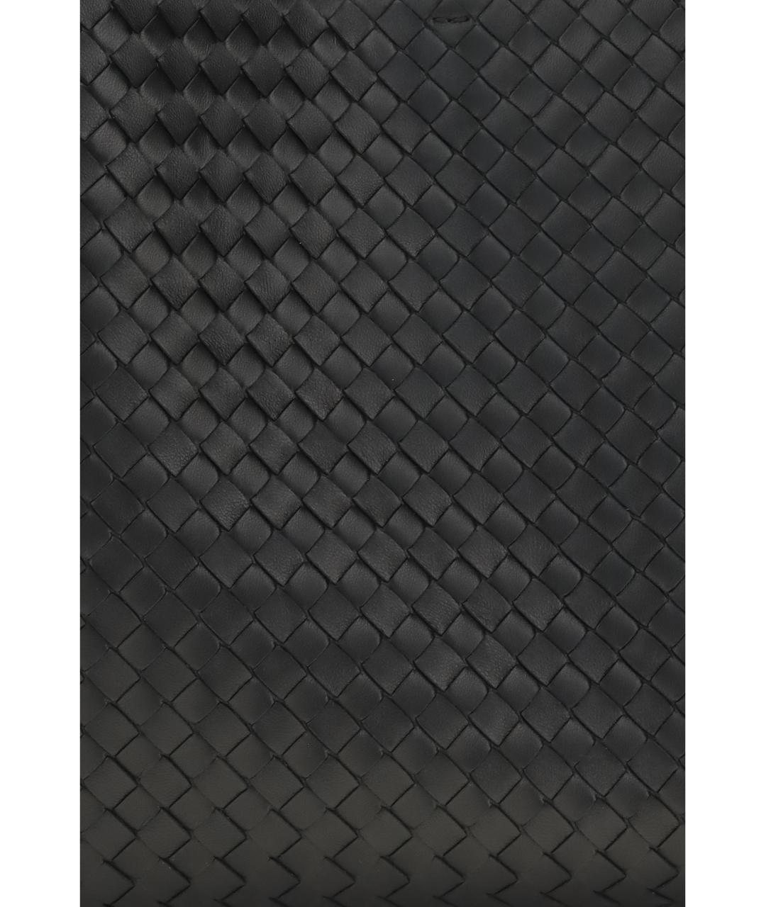 BOTTEGA VENETA Черная кожаная сумка тоут, фото 4