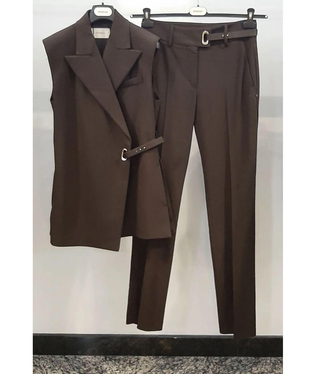 SPORTMAX Коричневый костюм с брюками, фото 3